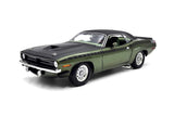 1970 Plymouth AAR Cuda Green with Vinyl Top 1:18 Scale Diecast Model by ACME A1806140VT