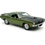 1970 Plymouth AAR Cuda Ivy Green 1:18 Scale Diecast Model by ACME A1806140