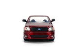 JADA "FAST & FURIOUS 25 YEARS" 1999 Ford F-150 SVT Lightning Pickup Truck Ruby Red Brush Color 1/24 Diecast Model Car 37876