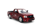 JADA "FAST & FURIOUS 25 YEARS" 1999 Ford F-150 SVT Lightning Pickup Truck Ruby Red Brush Color 1/24 Diecast Model Car 37876