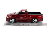 JADA "FAST & FURIOUS 25 YEARS" 1999 Ford F-150 SVT Lightning Pickup Truck Ruby Red Brush Color 1/24 Diecast Model Car 37876