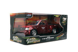 JADA "FAST & FURIOUS 25 YEARS" 1999 Ford F-150 SVT Lightning Pickup Truck Ruby Red Brush Color 1/24 Diecast Model Car 37876