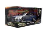 Jada 1/24 "25 Years of Fast & Furious" Brian’s 2002 Nissan Skyline R34, Color Brush Finish 36818
