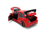 JADA Mitsubishi Lancer Evolution EVO IX RED "FAST & FURIOUS 25 YEARS" 1/24 Diecast Model 36208