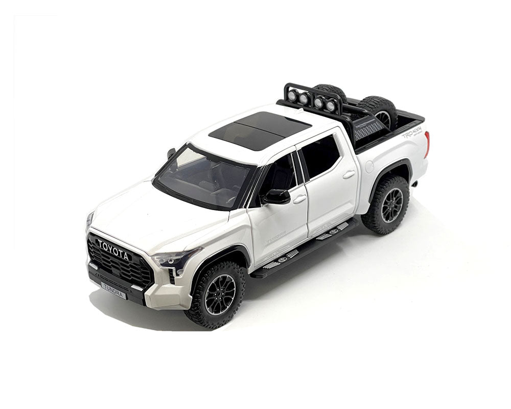 Toyota Tundra TRD Offroad 4x4 White 1:24 Diecast Model Mijo