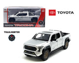 2024 Toyota Tacoma Trailhunter Edition Silver 1:24 Diecast Model MiJo H08777-SIL
