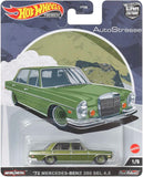 Hot Wheels Premium Car Culture 2022 "Auto Strasse" 1972 Mercedes-Benz 280 SEL 4.5 HCK18