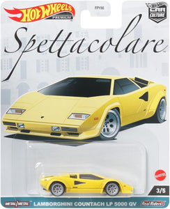 Hot Wheels Premium Car Culture Lamborghini Countac LP 5000 QV, Spettacolare 3/5 [Yellow] HKC47