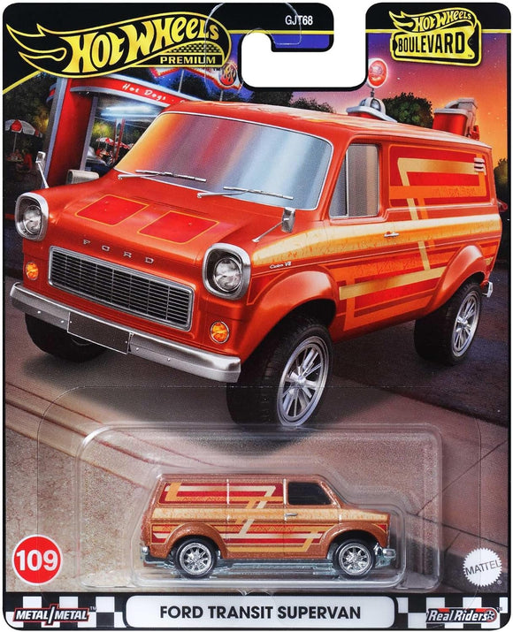 HOT WHEELS 2024 Boulevard Ford Transit Supervan 1/64 Diecast Model