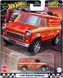 HOT WHEELS 2024 Boulevard Ford Transit Supervan 1/64 Diecast Model HRT76