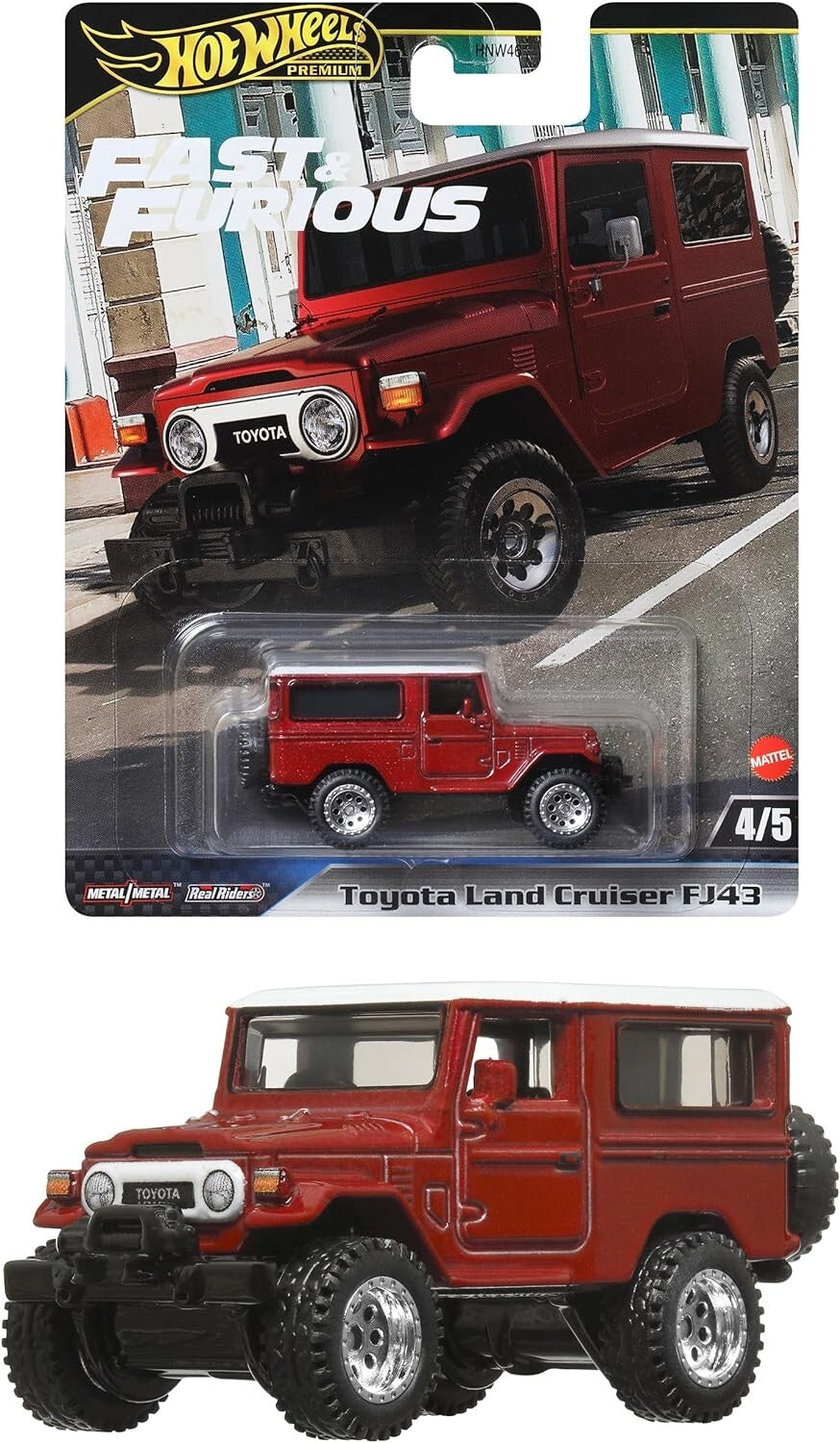 ミニカー Hot Wheels TOYOTA LAND CRUISER FJ43 Amazon.com: Hot Wheels Cars, Premium Fast & Furious 1:64