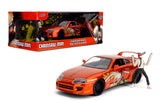 1/24 Hollywood Rides Chainsaw Man and 1995 Toyota Supra Diecast Figure and Car by Jada 35181