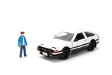 JADA 1:24 HOLLYWOOD RIDES – INITIAL D – 1986 TOYOTA TRUENO W/TAKUMI 34501