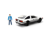 JADA 1:24 HOLLYWOOD RIDES – INITIAL D – 1986 TOYOTA TRUENO W/TAKUMI 34501