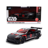2025 Ford Mustang GTD "Darth Vader" Matt Black with Silver Stripes and Graphics "Star Wars" "Hollywood Rides" Series 1/32 Diecast Model Car Jada 37698