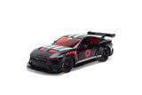 2025 Ford Mustang GTD "Darth Vader" Matt Black with Silver Stripes and Graphics "Star Wars" "Hollywood Rides" Series 1/32 Diecast Model Car Jada 37698