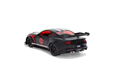 2025 Ford Mustang GTD "Darth Vader" Matt Black with Silver Stripes and Graphics "Star Wars" "Hollywood Rides" Series 1/32 Diecast Model Car Jada 37698
