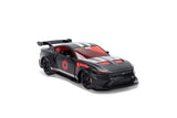 2025 Ford Mustang GTD "Darth Vader" Matt Black with Silver Stripes and Graphics "Star Wars" "Hollywood Rides" Series 1/32 Diecast Model Car Jada 37698