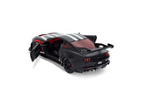 2025 Ford Mustang GTD "Darth Vader" Matt Black with Silver Stripes and Graphics "Star Wars" "Hollywood Rides" Series 1/32 Diecast Model Car Jada 37698