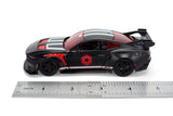 2025 Ford Mustang GTD "Darth Vader" Matt Black with Silver Stripes and Graphics "Star Wars" "Hollywood Rides" Series 1/32 Diecast Model Car Jada 37698