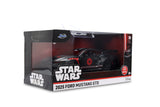 2025 Ford Mustang GTD "Darth Vader" Matt Black with Silver Stripes and Graphics "Star Wars" "Hollywood Rides" Series 1/32 Diecast Model Car Jada 37698