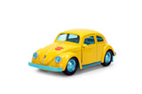 Jada "Transformers" Volkswagen Beetle Bumblebee Diecast Model Yellow with Metallic Blue Interior 37727