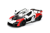 Jada Hyper-Spec 1/24 McLaren Senna Diecast Car Model White/Red/Black 36370
