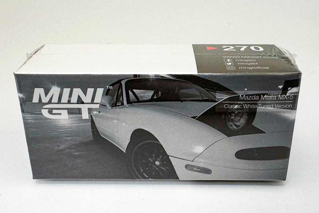 Mini GT Mazda Miata MX-5 (NA) Tuned Version Classic White MGT00270