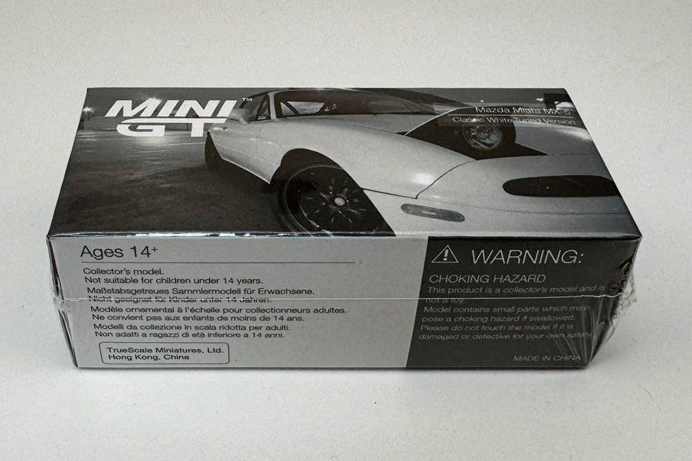 Mini GT Mazda Miata MX-5 (NA) Tuned Version Classic White MGT00270