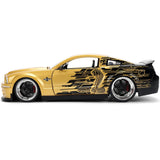 1:24 Jada 2008 Ford Shelby GT-500KR Bigtime Muscle Gold and Black 36462