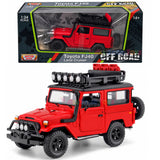 Motormax 1:24 Toyota FJ40 Land Cruiser Off Road Series Red 79137RED