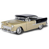 1955 Chevrolet Bel Air Low Rider Gold 1:24 Diecast Model Motormax Get Low Series 79031 Beige