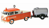 Volkswagen Type 2 (T1) Service Pickup and Oil Tank Trailer by MotorMax 79674