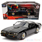 Tego’s 1977 Pontiac Firebird Black "Fast & Furious" Movie 1/24 Diecast Model Car JADA 30756
