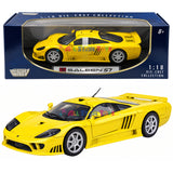 Saleen S7 1/18 Diecast Car Model Motormax 73117 Yellow