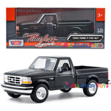Motormax 1993 Ford F-150 XLT Pickup Truck 1/24 Diecast Model 79397 BLACK
