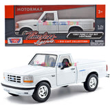 Motormax 1993 Ford F-150 SVT Lightning Pickup Truck 1/24 Diecast Model 79398 WHITE