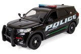 In Stock! 2022 Ford Explorer Police Interceptor Utility with Light Bar Ford Official Promo Version 1/24 Diecast Model Car All Star Toys Exclusive 76992