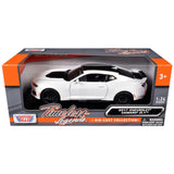 2017 Chevrolet Camaro ZL1 1:24 Diecast Model by MotorMax 79351 WHITE
