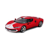 Bburago 1:18 Ferrari 296 GTB Assetto Fiorano – Red with White Stripes 18-16017