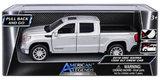 Motormax 2019 GMC Sierra 1500 SLT Crew Cab 1/43 Scale 73681 Red and Silver