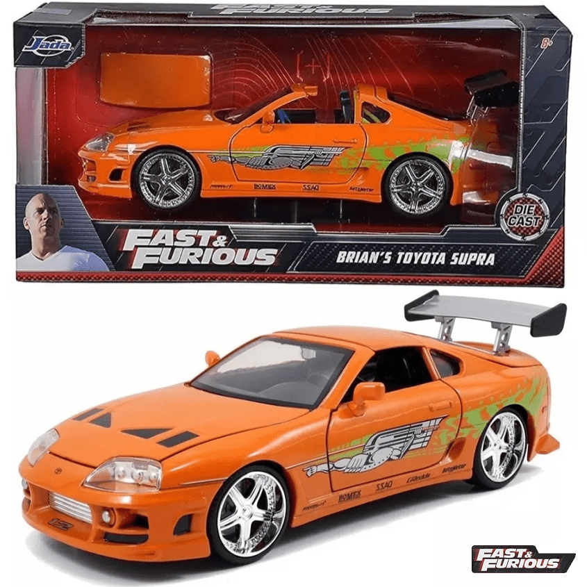 JADA 97168 THE FAST AND FURIOUS BRIAN'S TOYOTA SUPRA 1:24 DIECAST JADA 97168 THE FAST AND FURIOUS BRIAN'S TOYOTA SUPRA 1:24 DIECAST