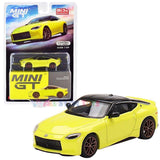 TSM 1:64 MINI GT 2023 Nissan Z Proto Spec Ikazuchi Yellow Diecast Model Car MGT00415