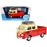 Volkswagen Type 2 (T1) Pickup Baller #8 1:24 Scale Diecast Model Toy Car by Motormax 79582