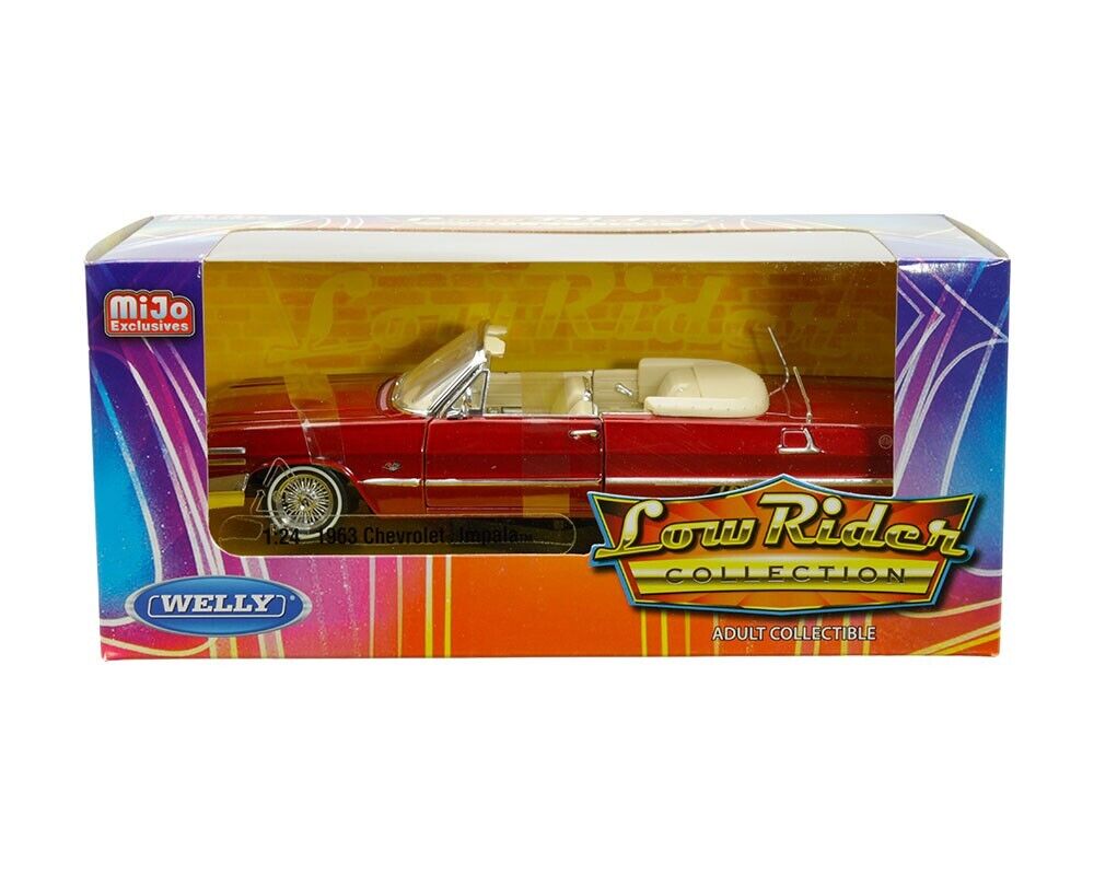 ミニカー WELLY 1/24 1963 Impala SS Convertible Amazon.com: Welly Diecast 1963 Chevy Impala SS Convertible Red