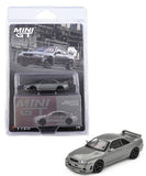 Mini GT 1:64 NISSAN Skyline GT-R Dark Metal Gray (NISMO BCNR33 CRS Version) – Limited Edition MGT 1128