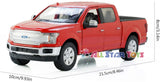 2019 Ford F-150 Lariat Crew Cab Pickup Truck 1:27 by MotorMax 79363 RED
