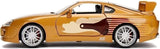 1/24 "Fast and Furious" Slap Jack's Toyota Supra Gold with Geometric Pattern Diecast Model by Jada 99540