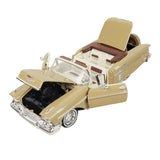 Motormax Get Low Series 1958 Chevrolet Impala Convertible Lowrider 1:24 Diecast Model Black and White 79025