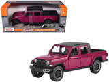 Motormax 2021 Jeep Gladiator Overland Purple 1/24 Scale Diecast Model 79366